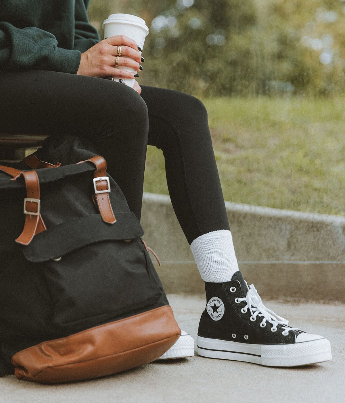Converse Chuck Taylor All Star Platform High Top Browns Shoes
