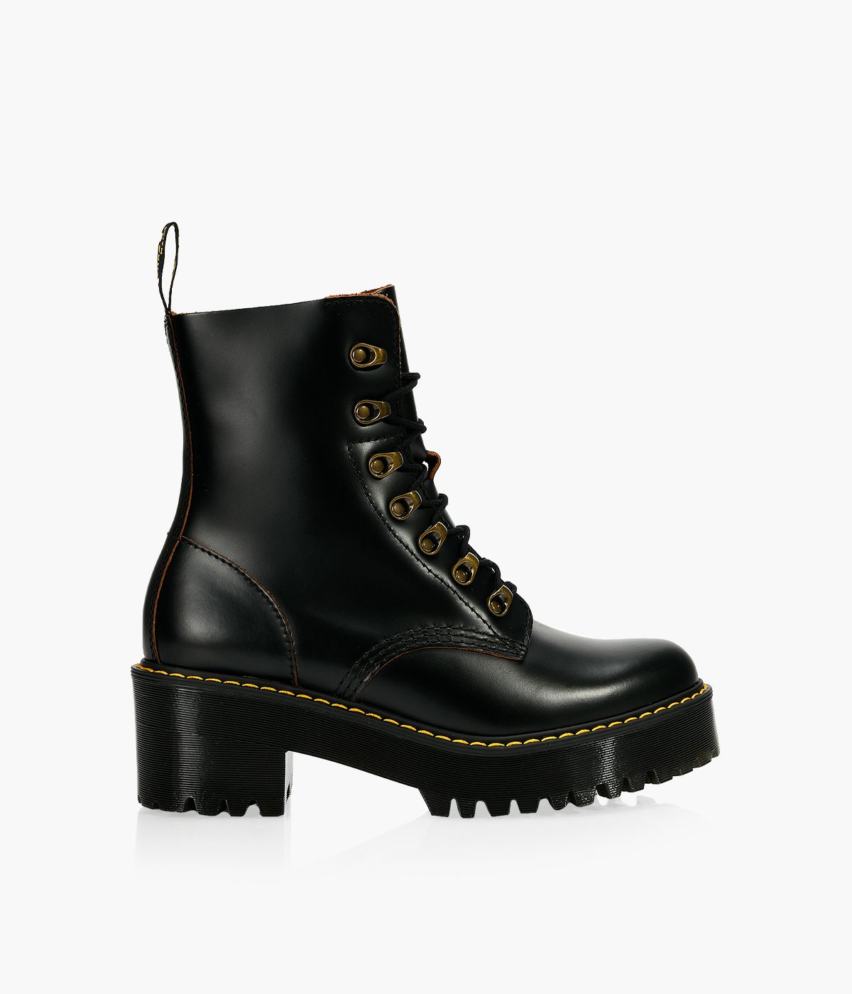 DR. MARTENS LEONA VINTAGE HEELED BOOTS Browns Shoes