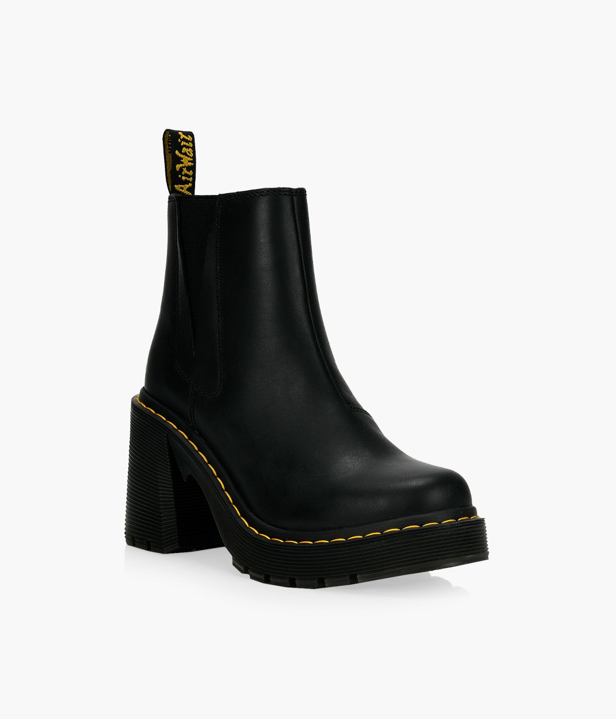 DR. MARTENS SPENCE Cuir Noir Browns Shoes