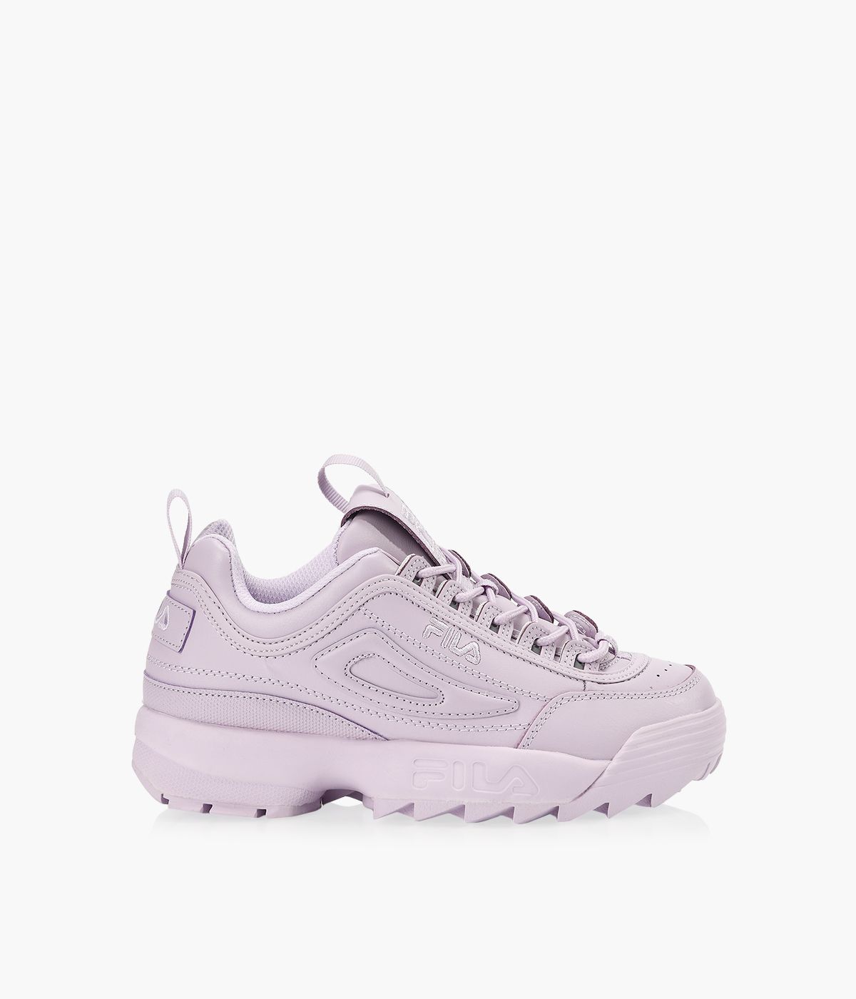FILA DISRUPTOR II Purple Leather Browns Shoes