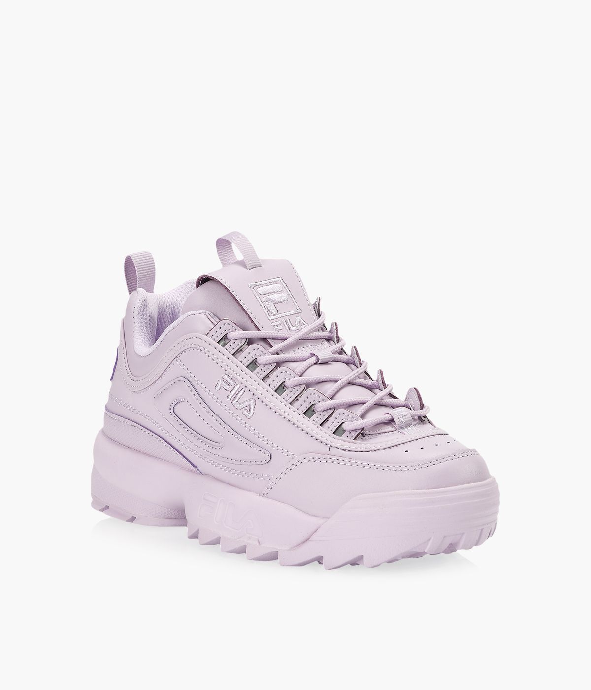 FILA DISRUPTOR II Purple Leather Browns Shoes