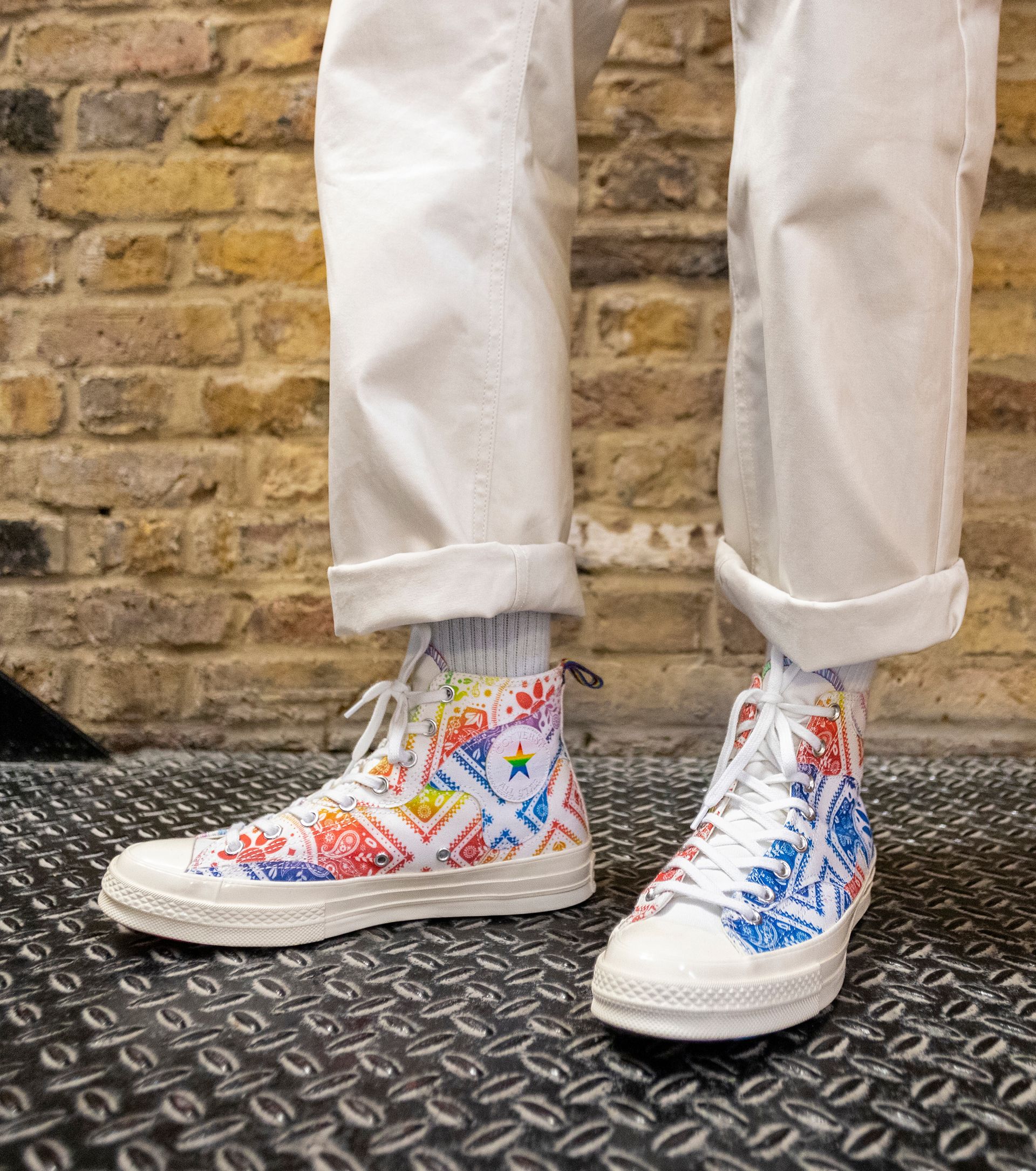 CONVERSE CHUCK 70 PRIDE Multicolour Canvas Browns Shoes