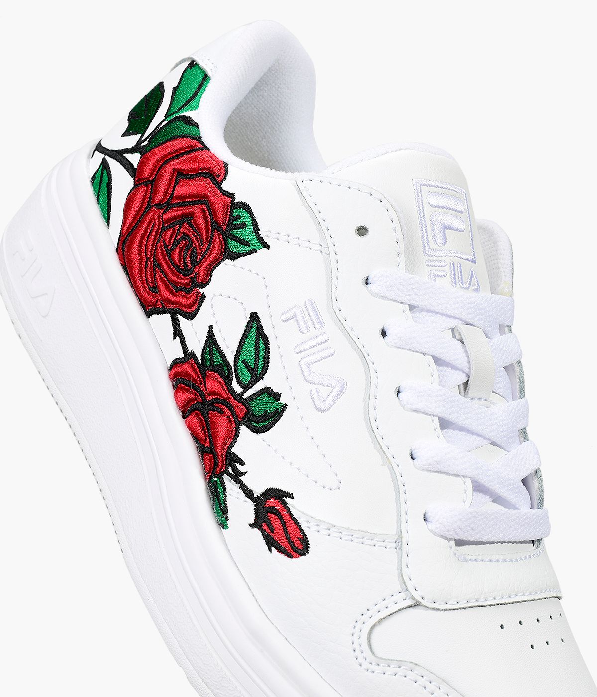 Fila avec des roses clearance