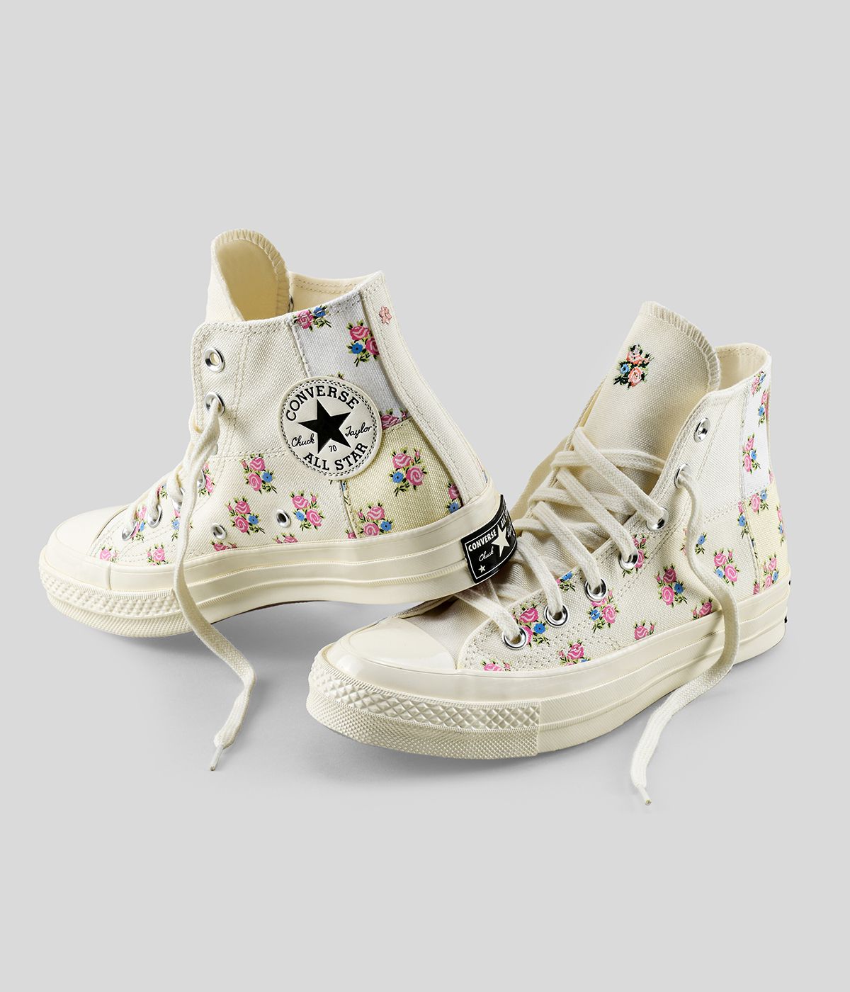 Converse 70s floral top