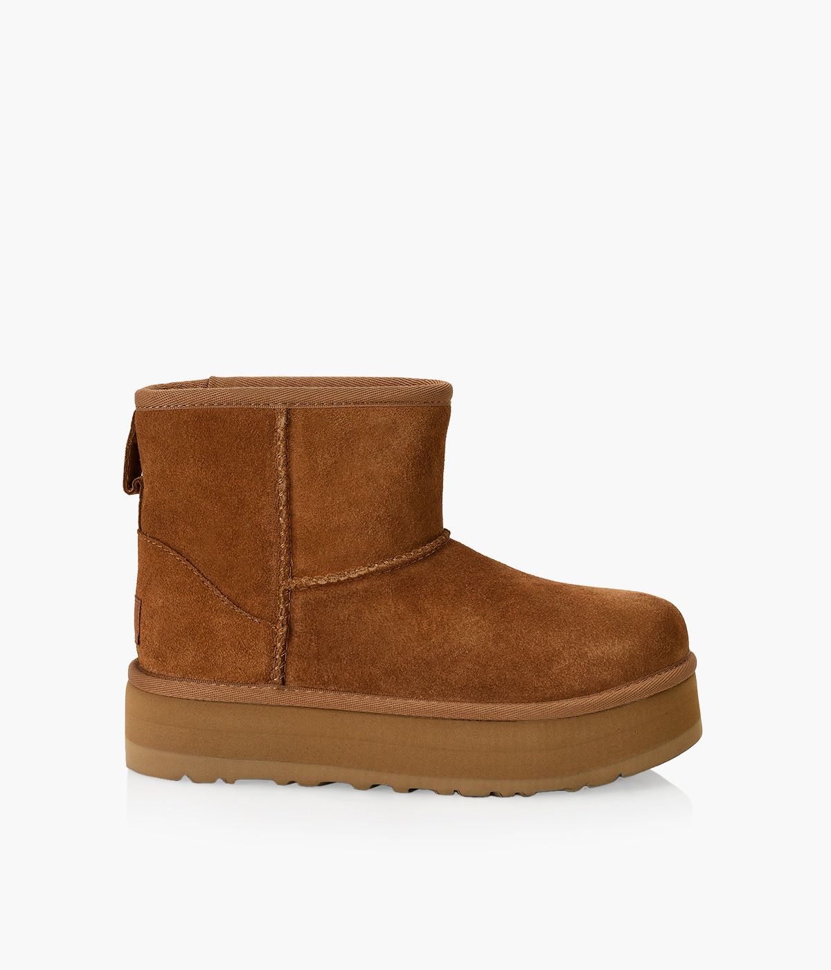 UGG Classic Mini Platform Boots Kids 6 Chestnut