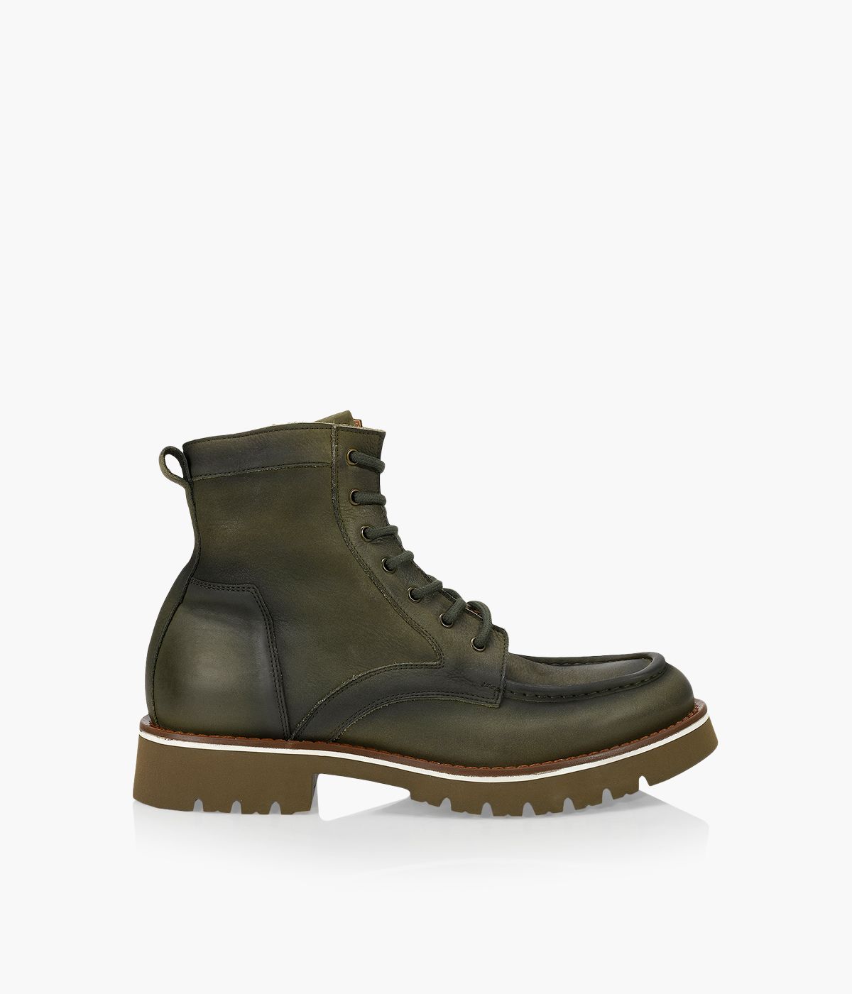 LUCA DEL FORTE HARRISON Green Leather Size 6 Browns Man