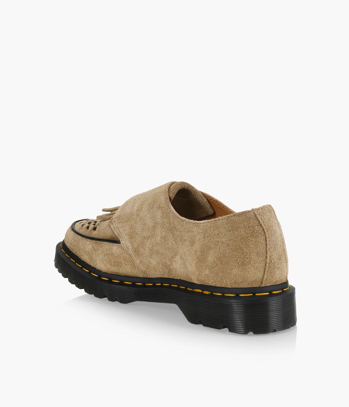 DR. MARTENS RAMSEY MONK KILTIE Suede Browns Shoes