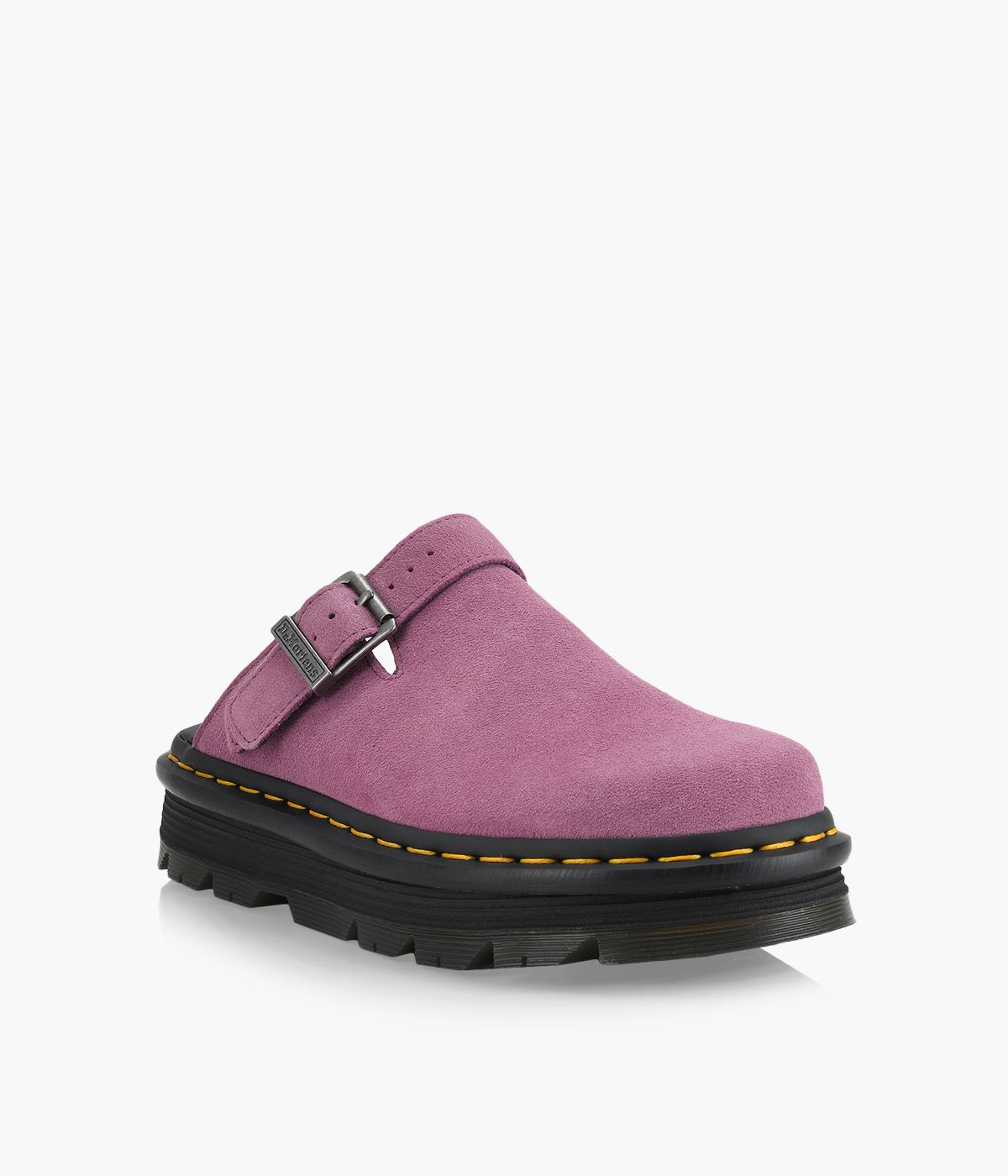 DR. MARTENS ZEBZAG MULE Suede Rose Browns Shoes