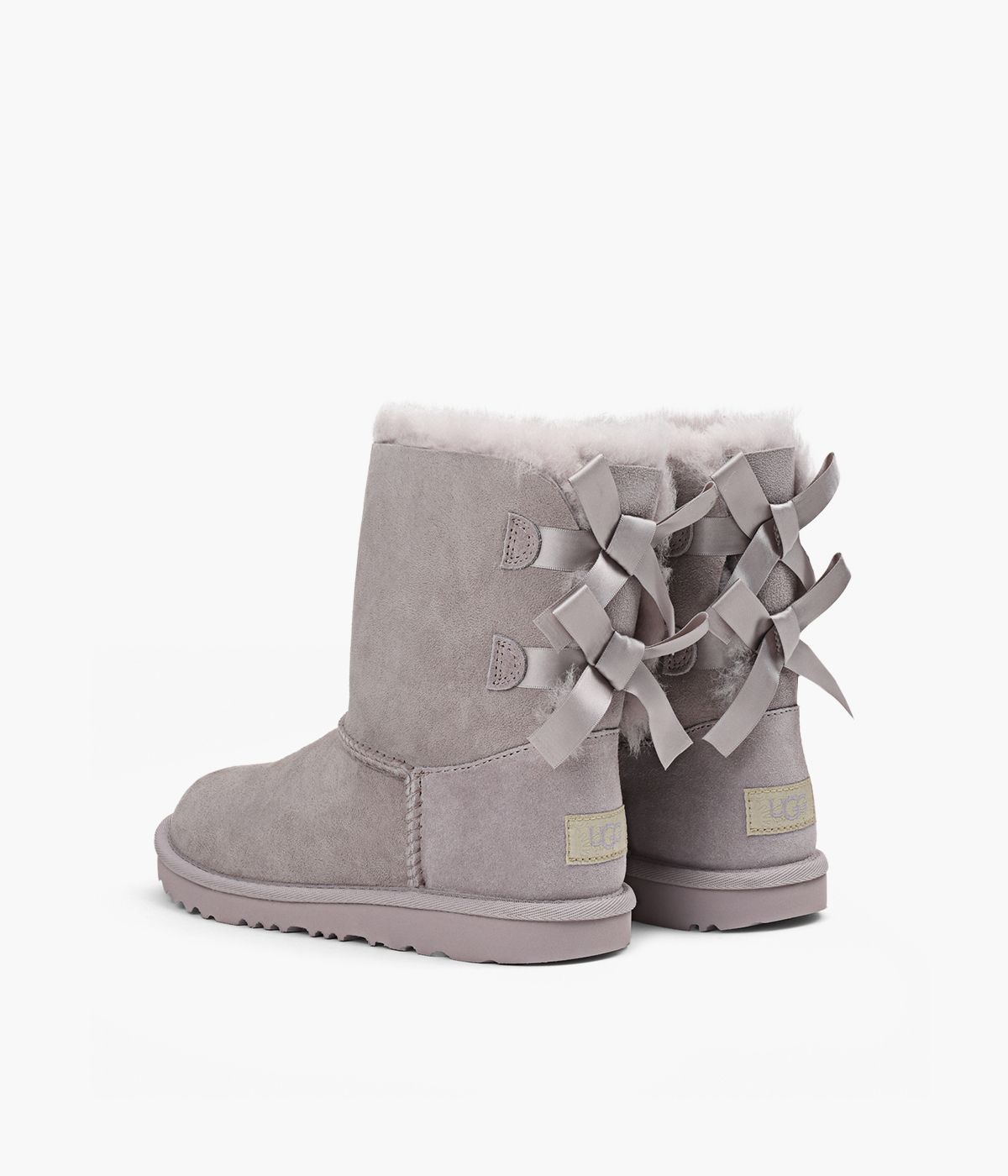 Grey bailey bow uggs on sale discount