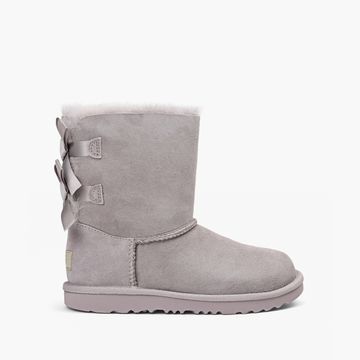 UGG BAILEY BOW II Purple Sheepskin Size 5 Y Browns Infant