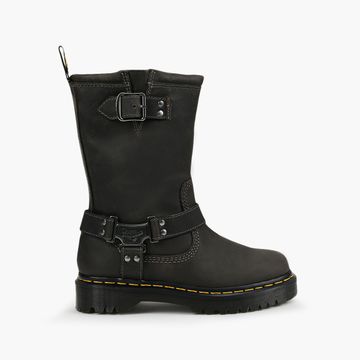 DR. MARTENS ANISTONE HI Grey Leather Size 6 Browns Women