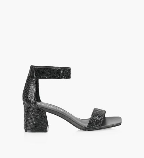 Black heels open toe online