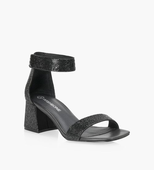 Black open toe high heels online