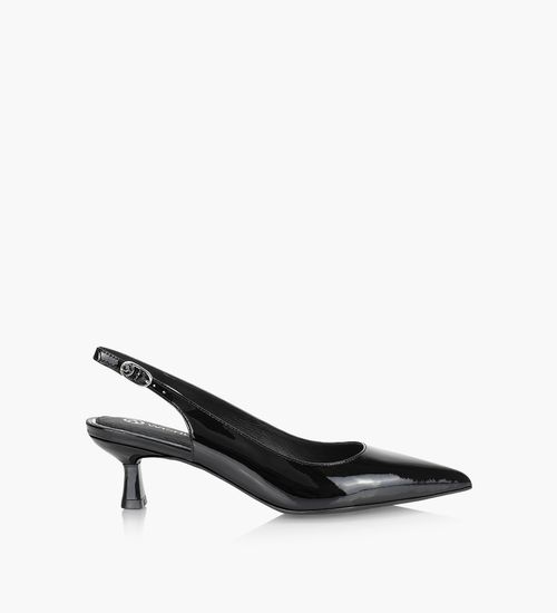 Black slingback shoes low heel store