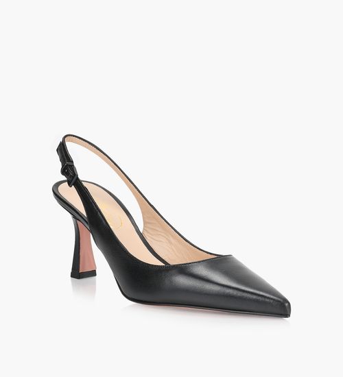 Black sling back shoe best sale