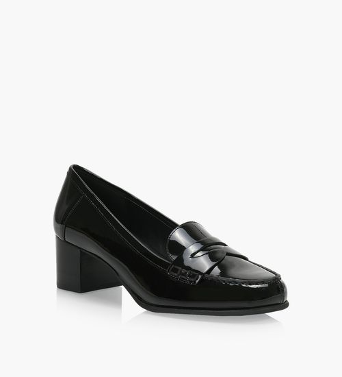 Black block heels size 4 shop