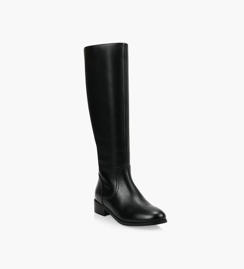 Black boots with tan top store