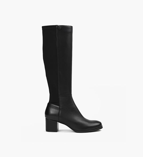 Black long boots for girls top