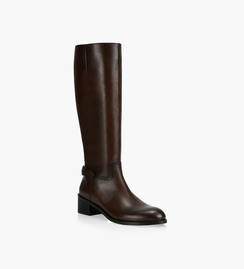 Black boots with tan top store