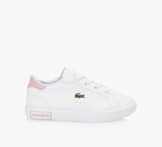 Girls white lacoste trainers hotsell