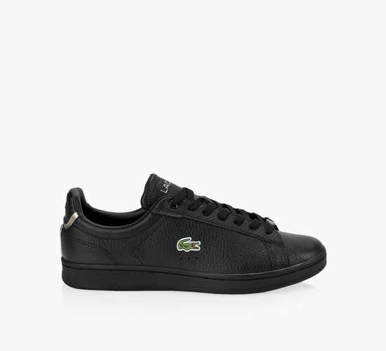 Mens black lacoste shoes sales