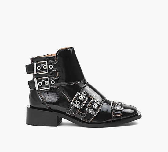【関税込み】GANNI ブラウン Feminine Buckle チェルシーブーツ 関税込み】GANNI ブラウン Feminine Buckle チェルシーブーツ
