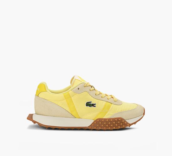 lacoste white and gold shoes