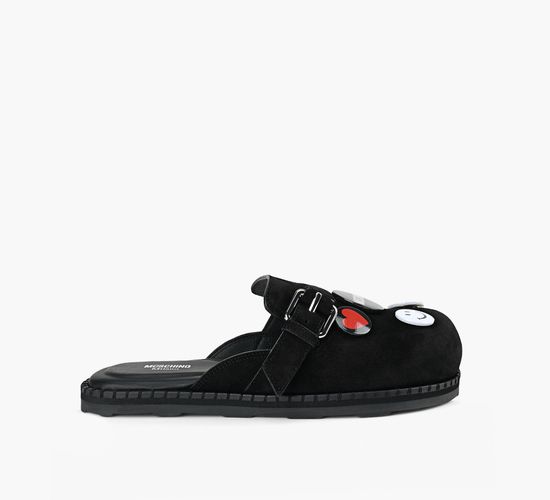 【MOSCHINO】ブローチ スリッポン Moschino ブローチ スリッポン | ブラック | FARFETCH JP