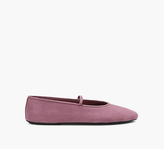 thumbnail interactive-video image 1 of Down To Earth Women's Leather Ballerina Flats - Various Sizes & Widths (Style F8R991/1) 1 of 4