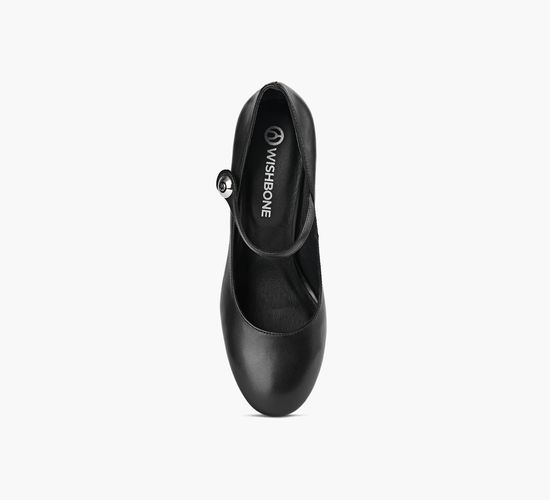 CHLOÉ 26S MARY JANE SHOES IN BLACK CALFSKIN