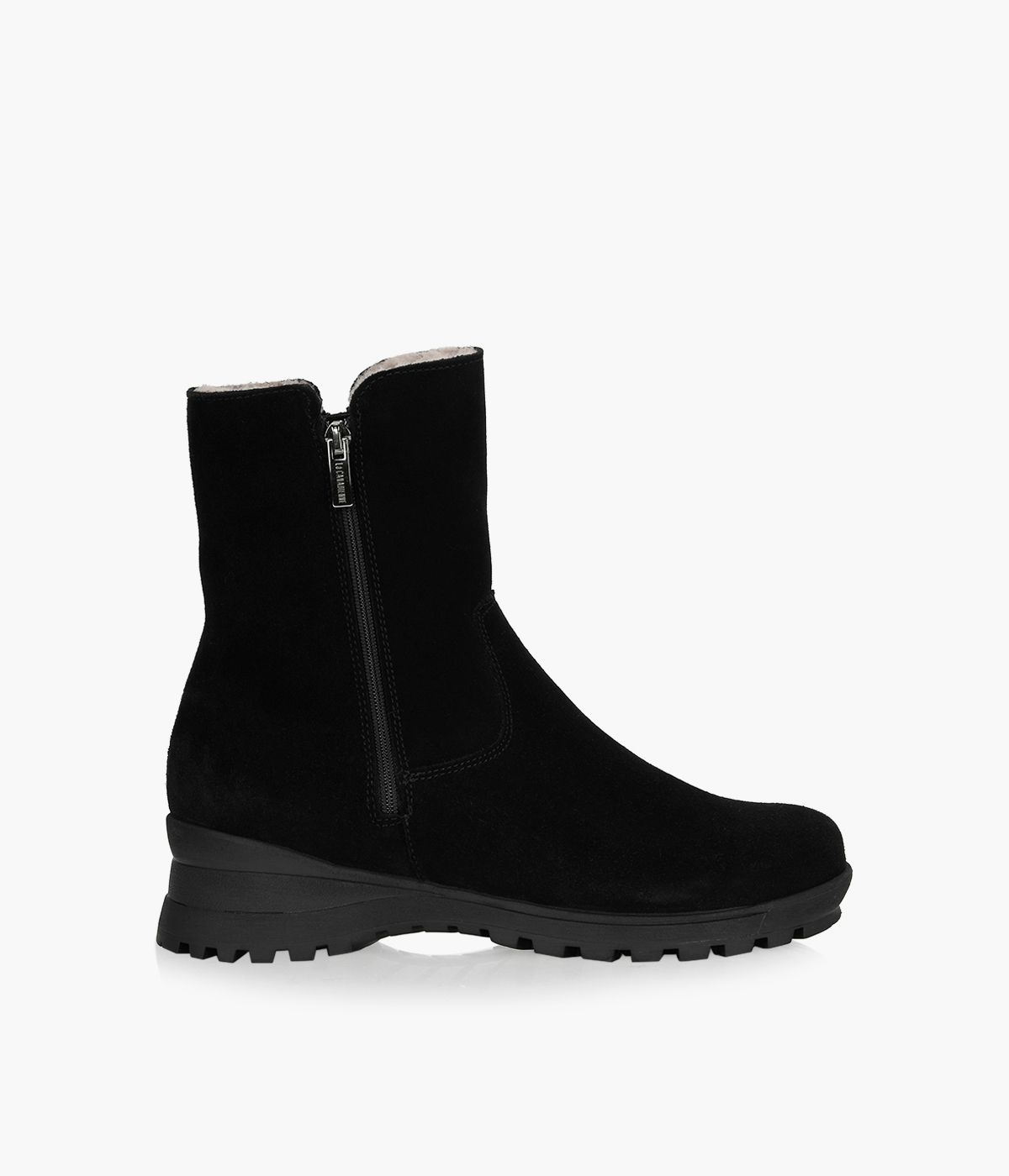 LA CANADIENNE AMY Black Suede Browns Shoes