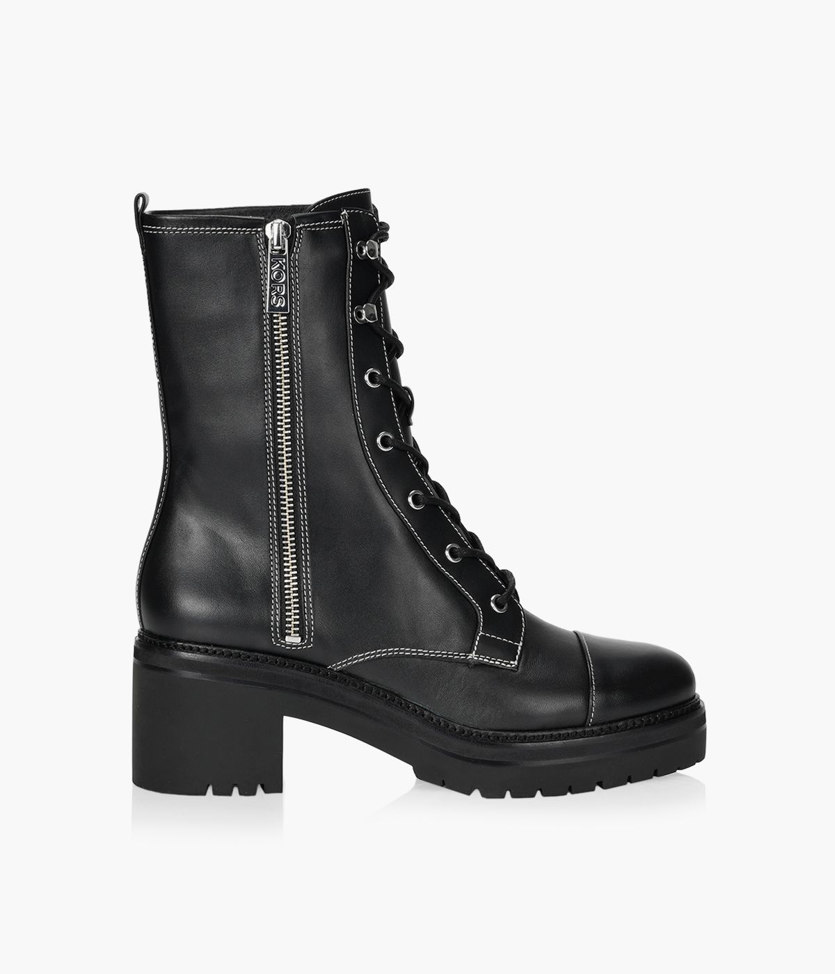 MICHAEL MICHAEL KORS ANAKA BOOTIE Black Leather Browns Shoes