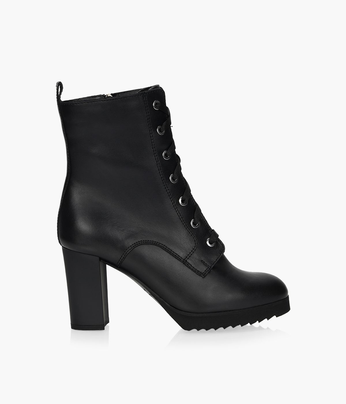 LA CANADIENNE MATIA Black Leather Browns Shoes