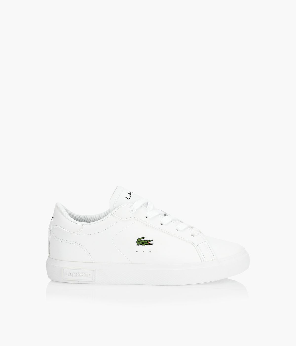 All white lacoste shoes cheap