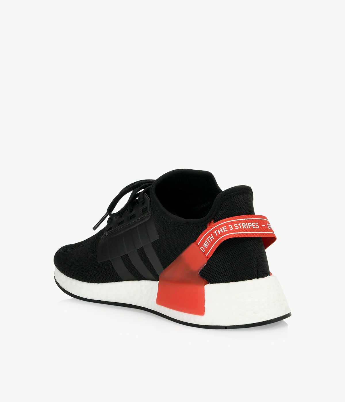 Adidas originals nmd r1 sneakers in black with red heel block clearance