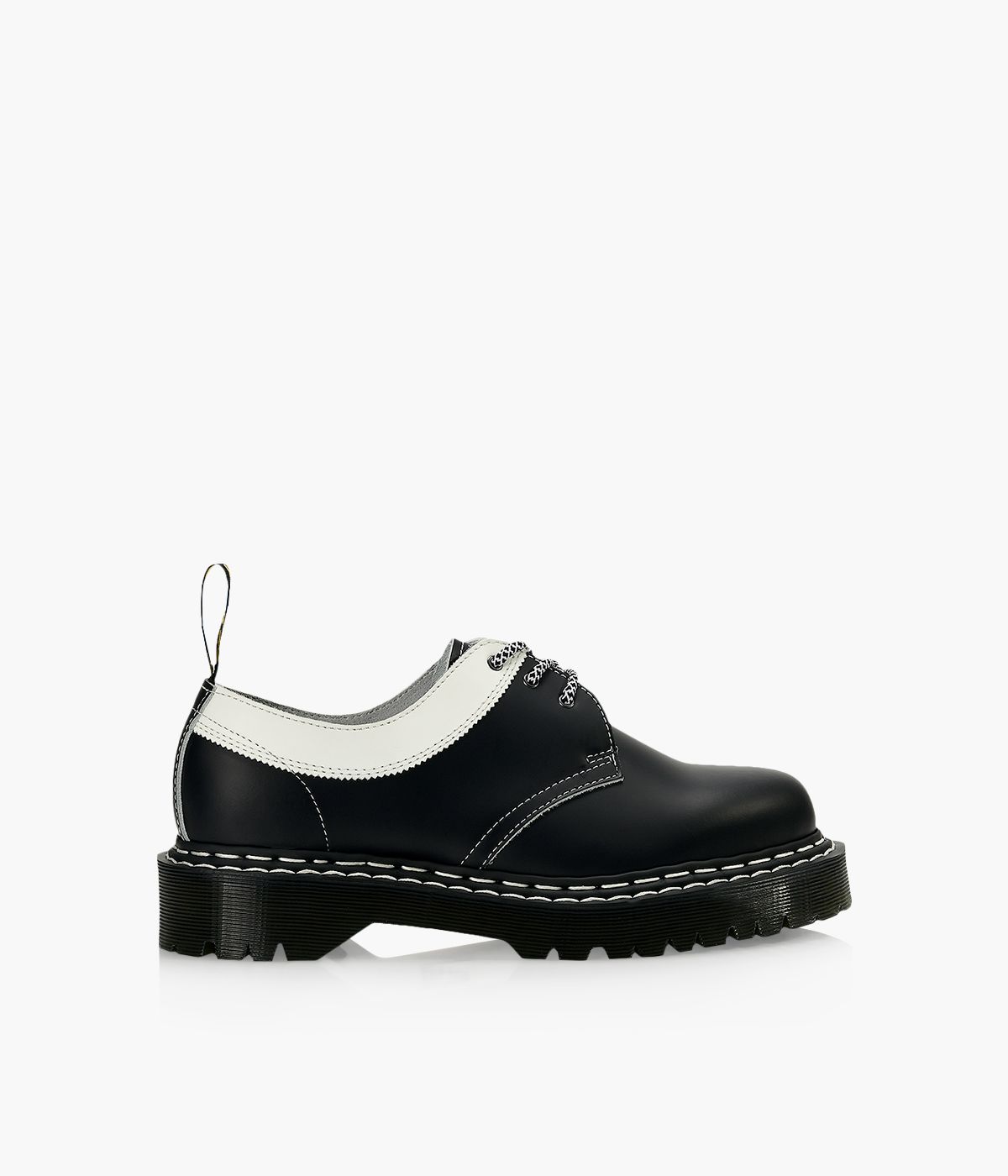 DR. MARTENS 1461 BEX DOUBLE STITCH Black Leather Browns Shoes