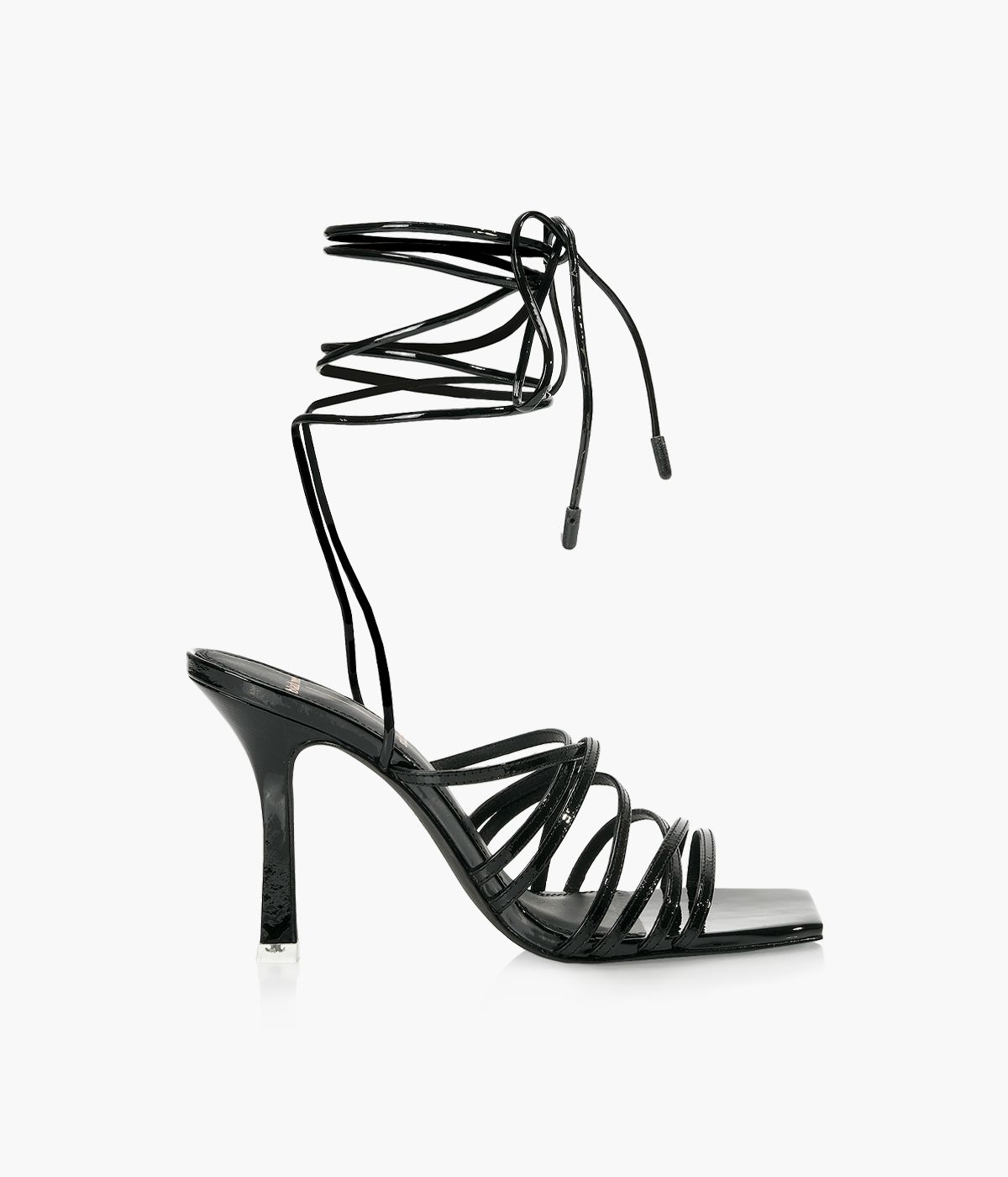 BLACK SUEDE STUDIO LANA Black Patent Leather Browns Shoes