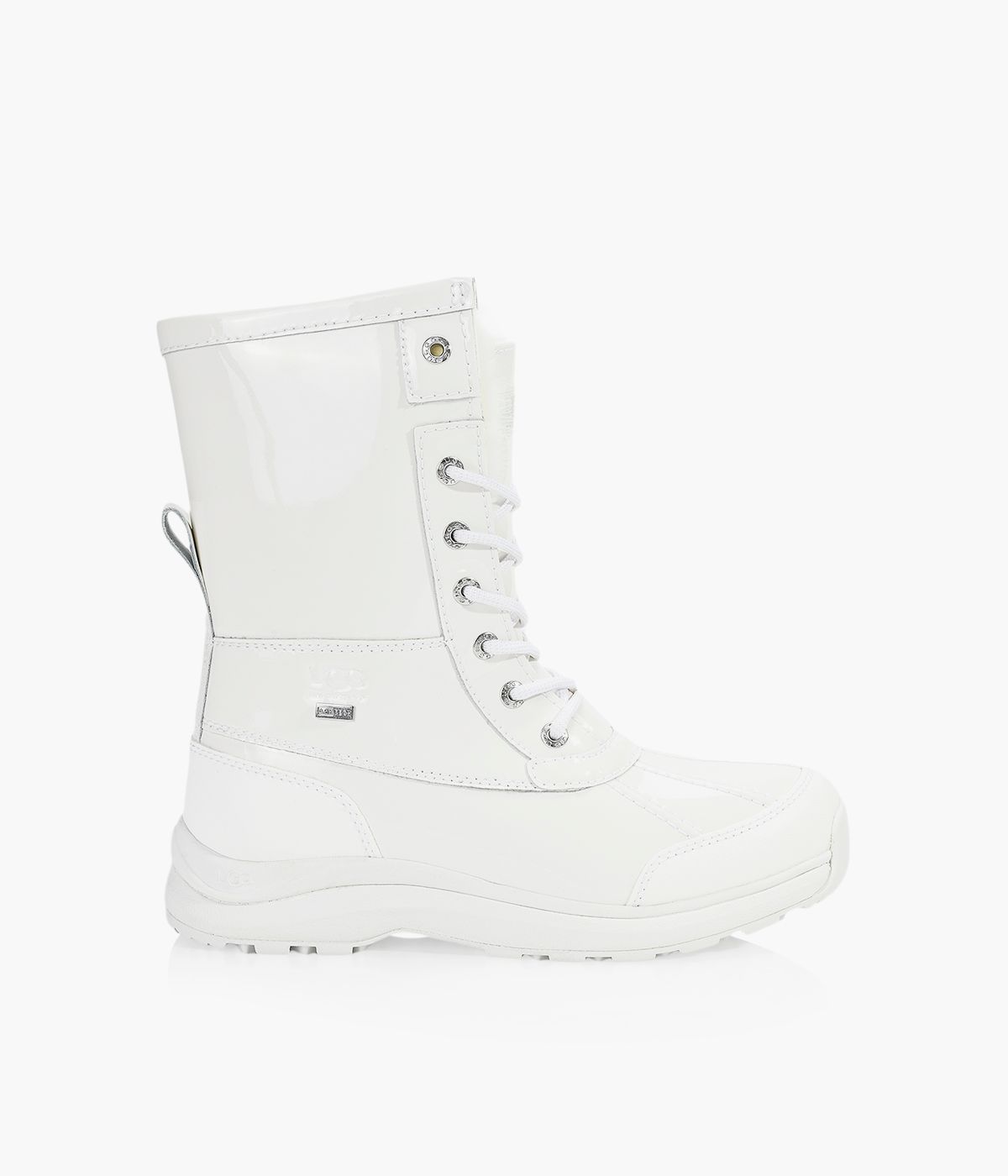 UGG ADIRONDACK BOOT III PATENT White Leather Browns Shoes