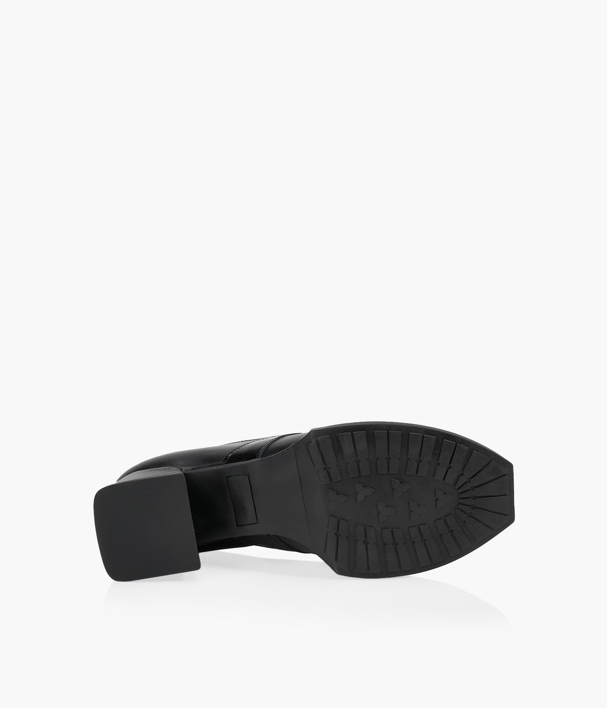 MIMOSA PEARL Black Leather Browns Shoes