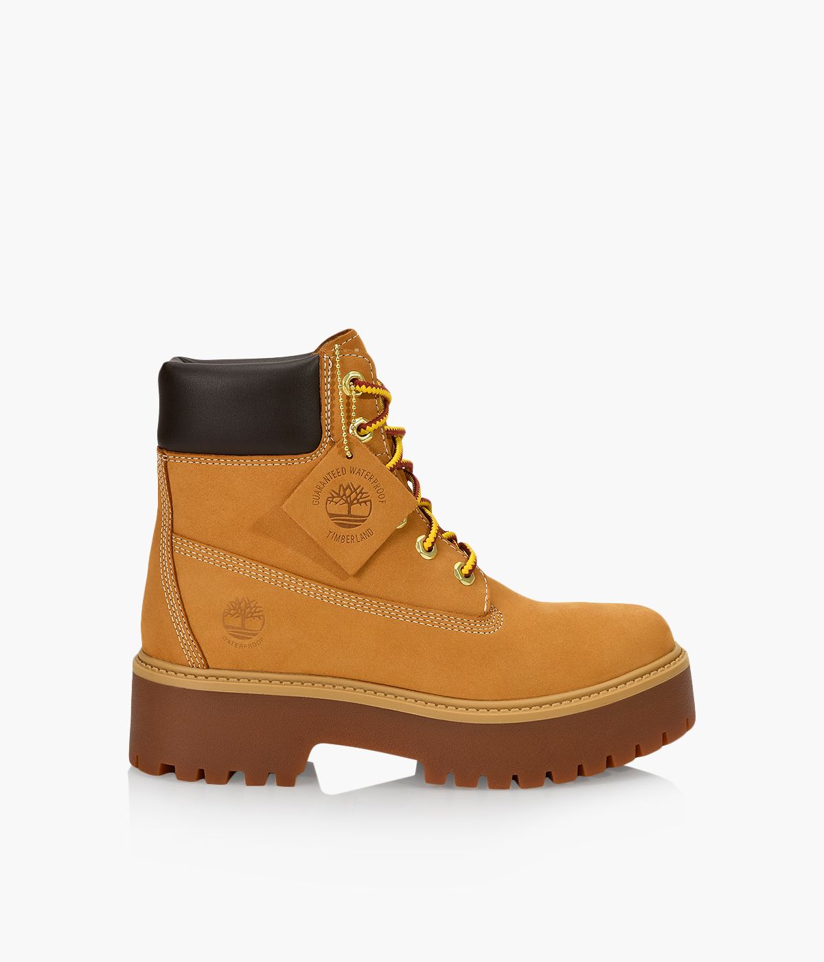 TIMBERLAND STONE STREET 6 LACE UP Nubuck Browns Shoes