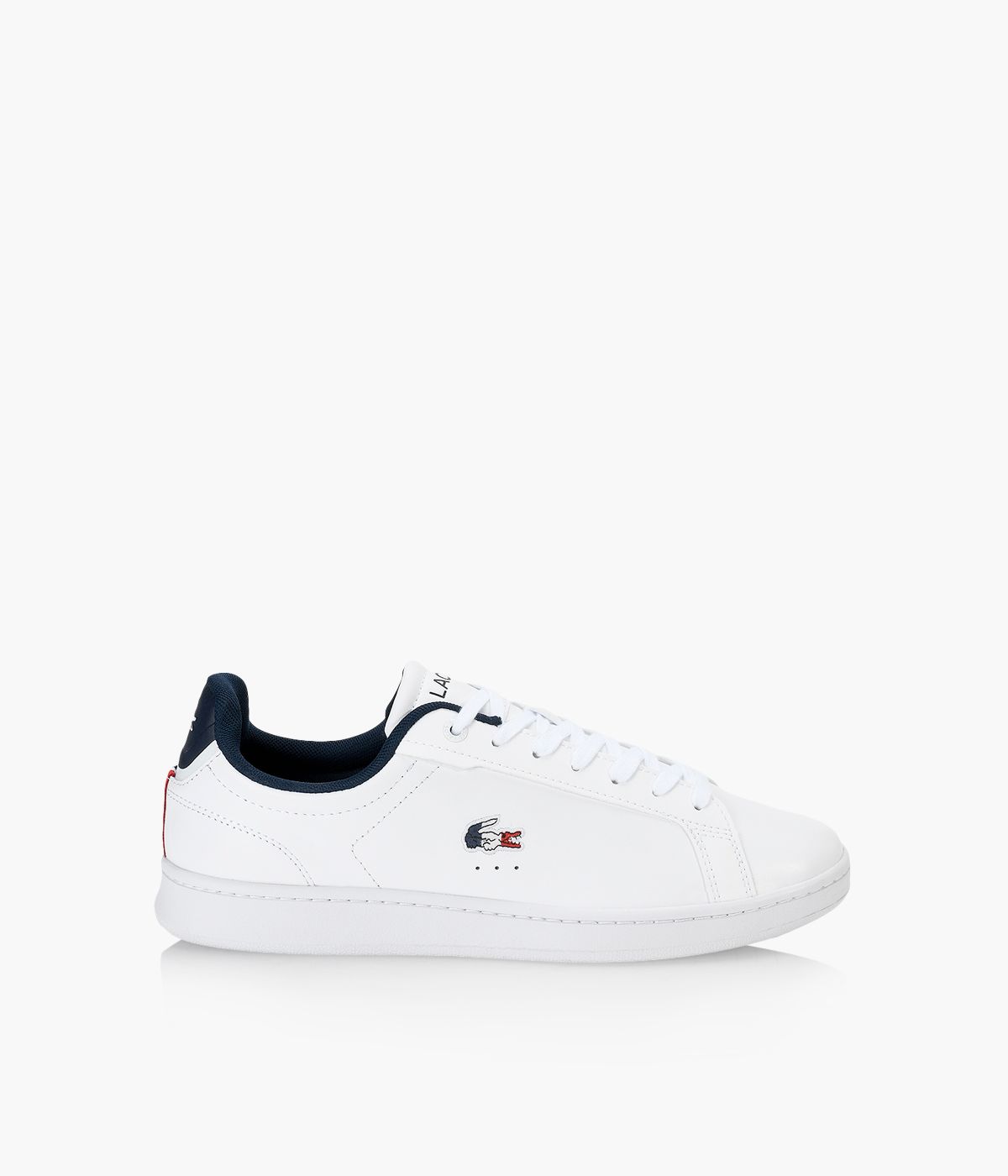 LACOSTE CARNABY PRO White Leather Size 7 Browns Man