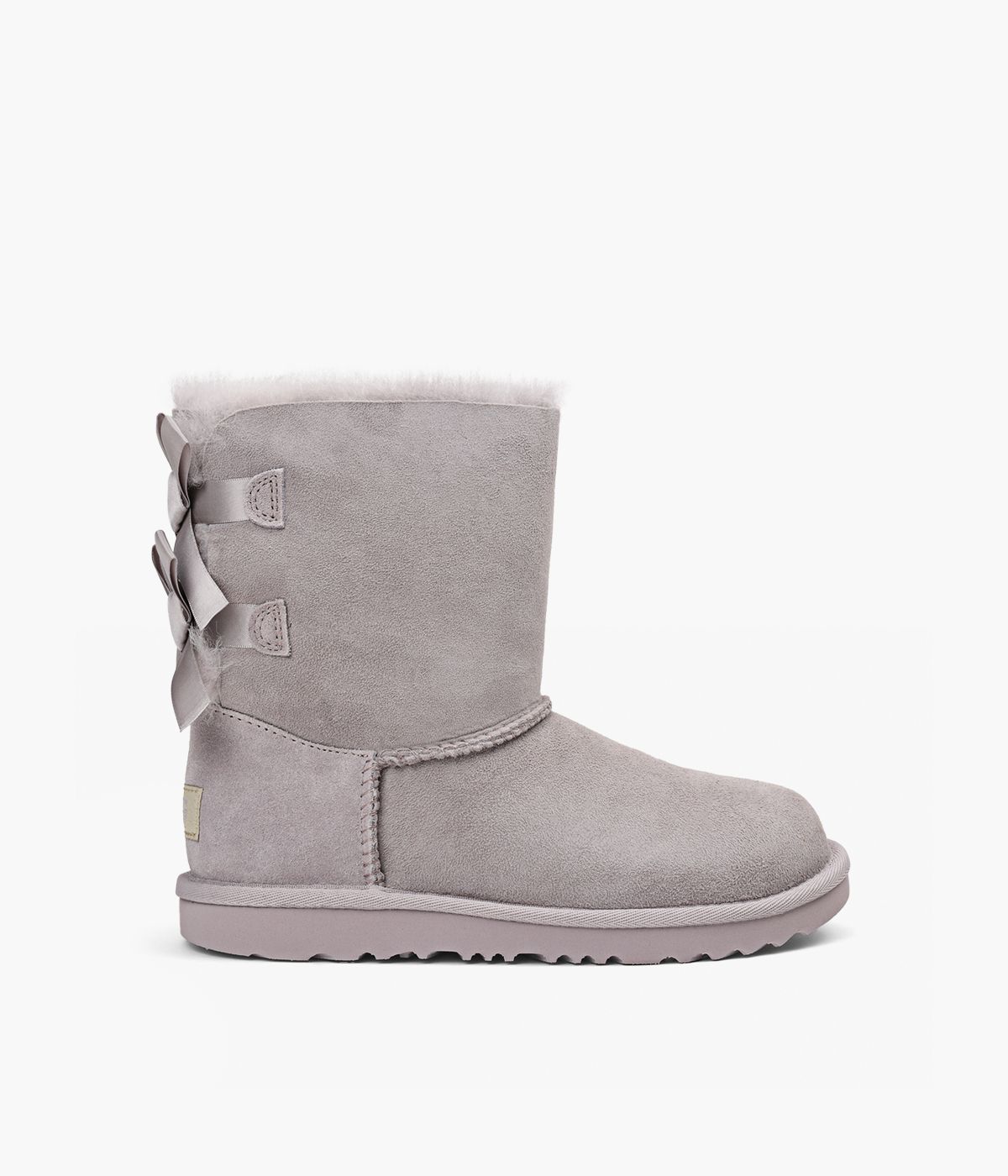 UGG BAILEY BOW II Purple Sheepskin Size 5 Y Browns Infant