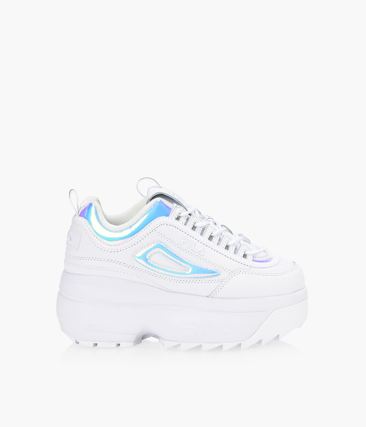 FILA DISRUPTOR 2 WEDGE IRIDESCENT - White Leather | Browns Shoes