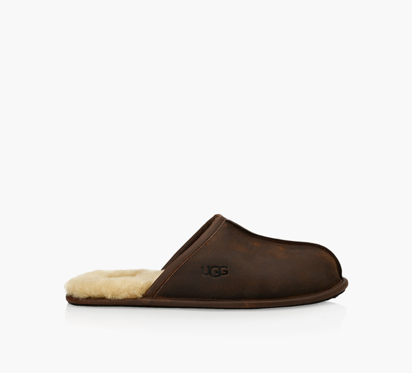 Leather ugg mens slippers sales