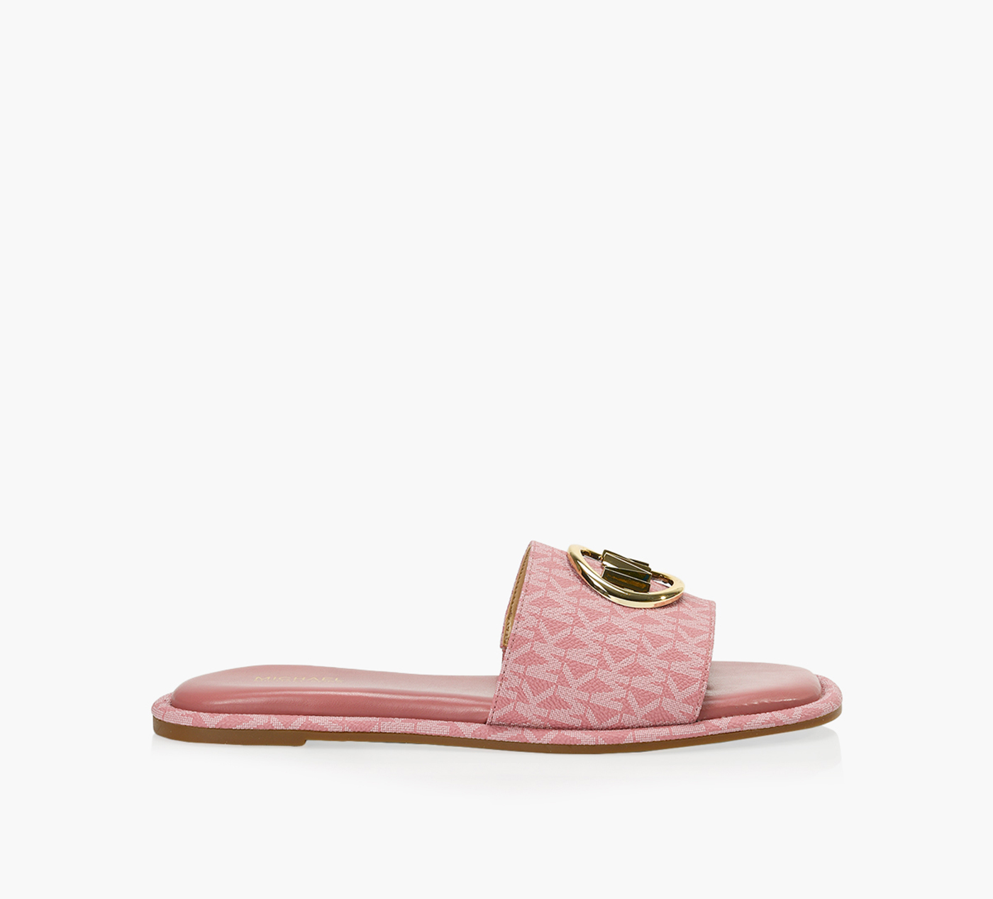 MICHAEL MICHAEL KORS HAYWORTH SLIDE - Pink Leather | Browns Shoes
