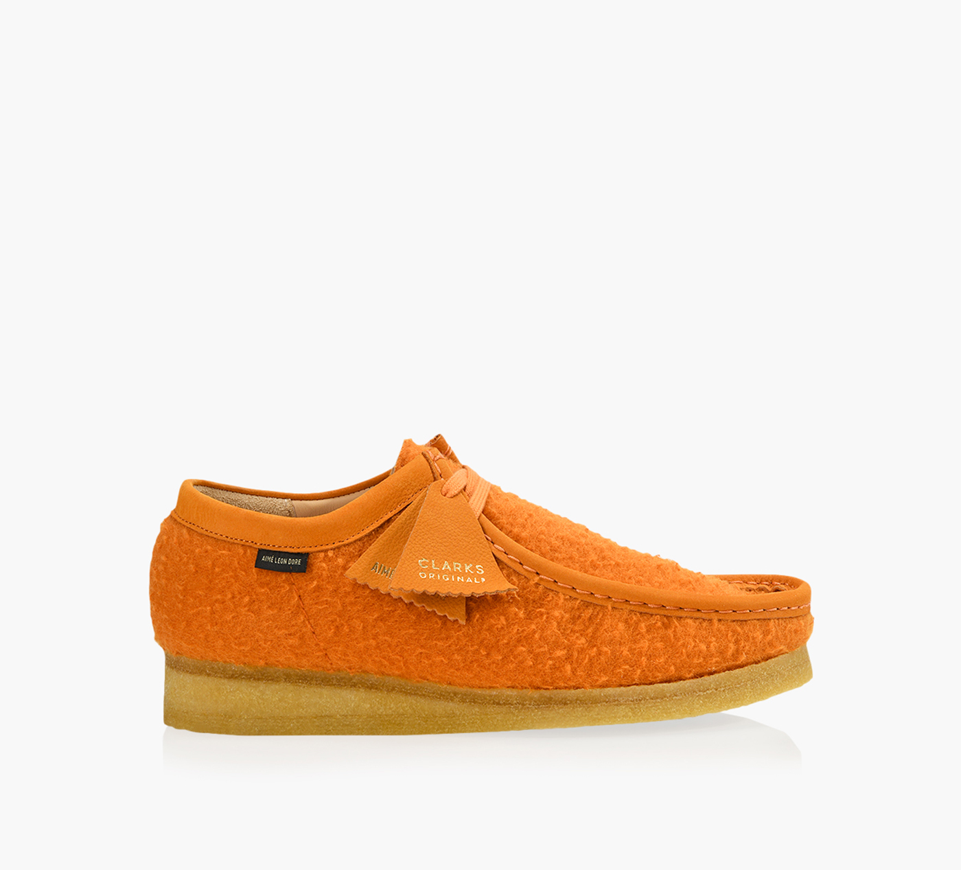 CLARKS ORIGINALS WALLABEE X AIME LEON DORE - Orange Wool