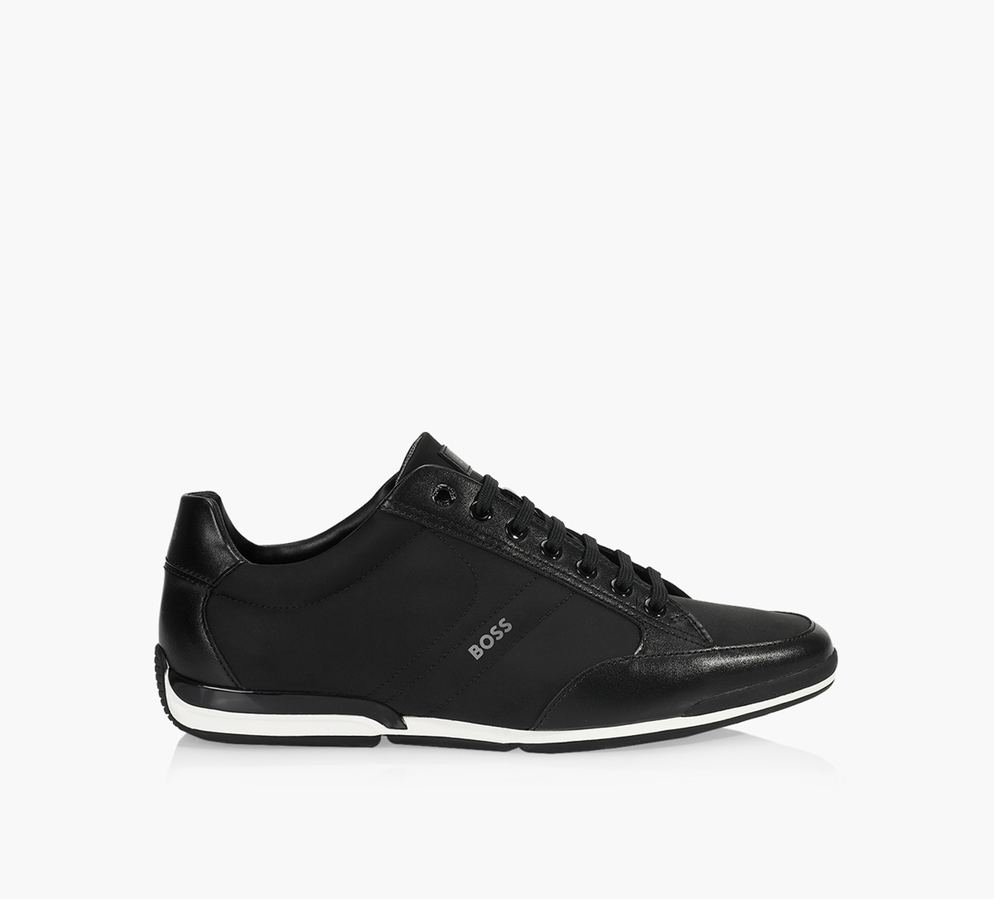 Hugo boss saturn trainers dark brown hotsell