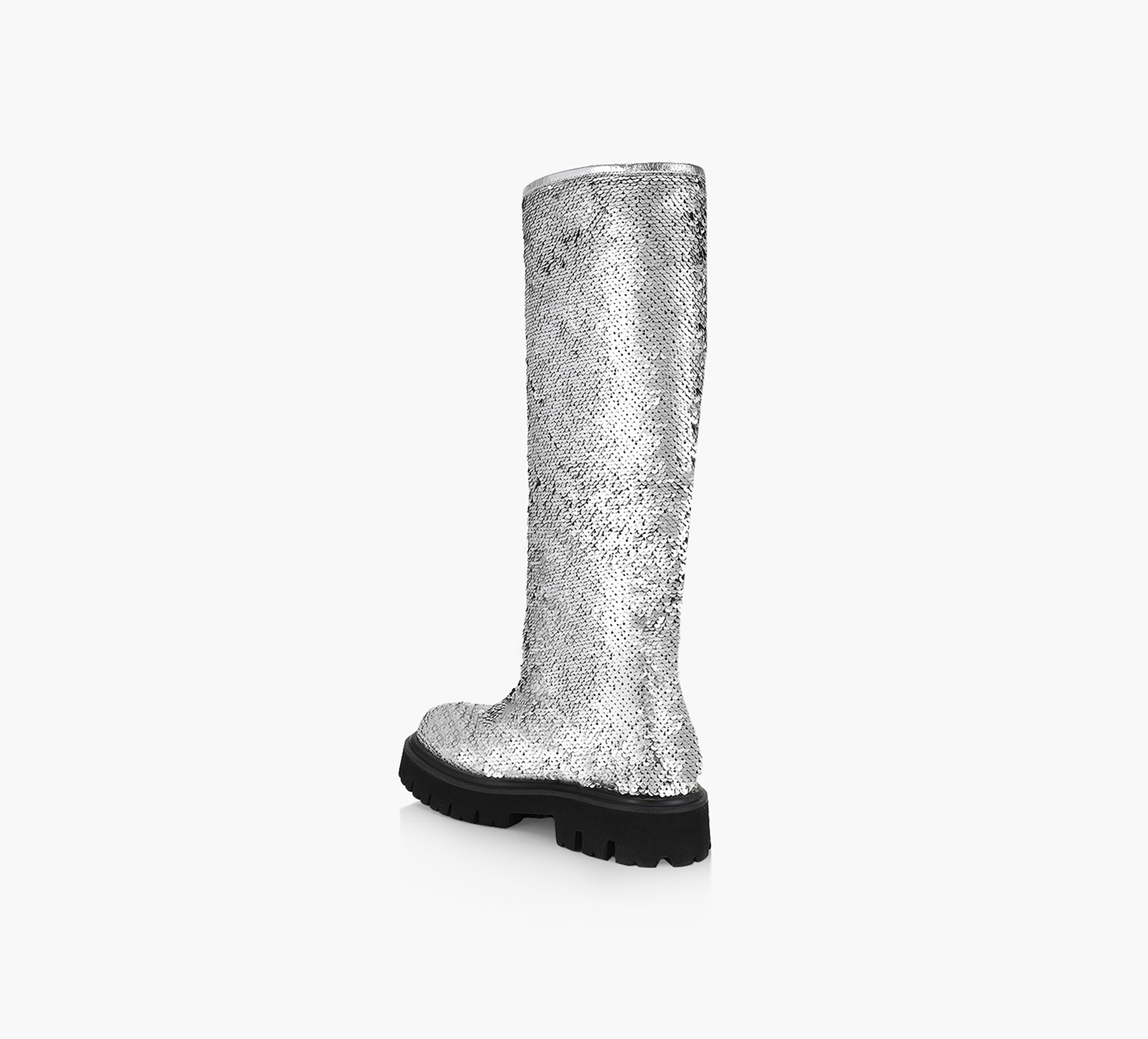 KNEE HIGH SEQUIN LOGO BOOT