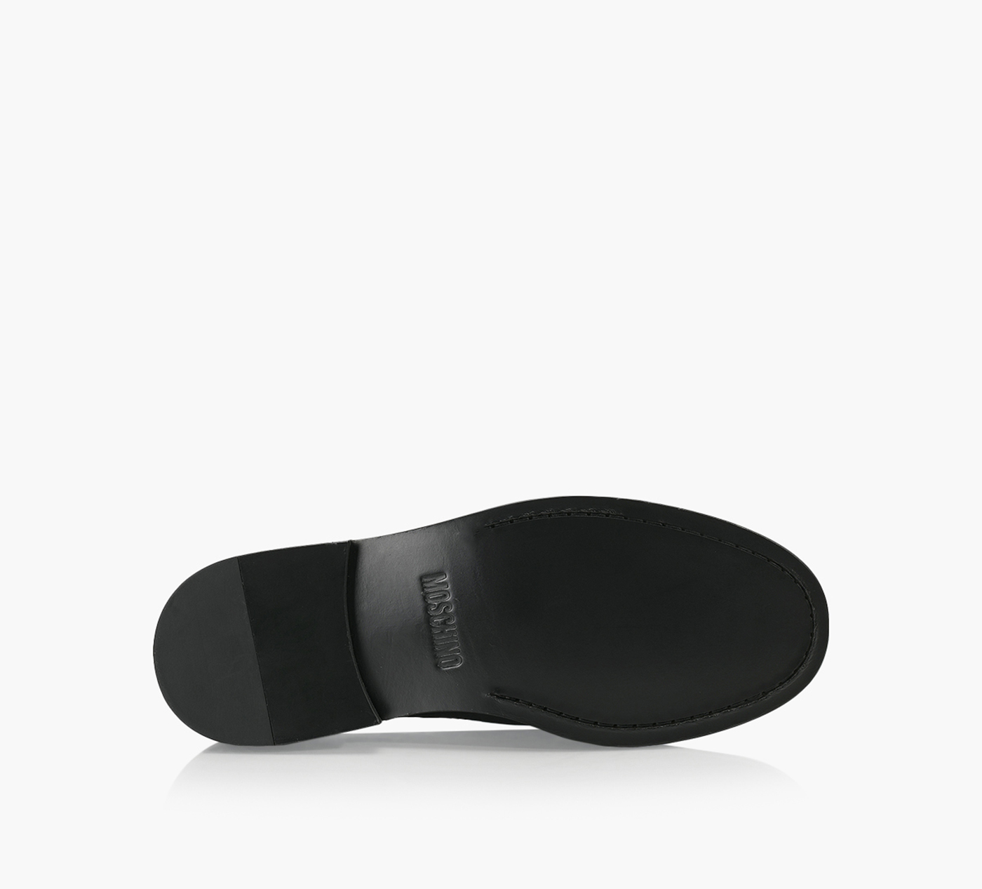 LETTERING LOGO LEATHER LOAFERS