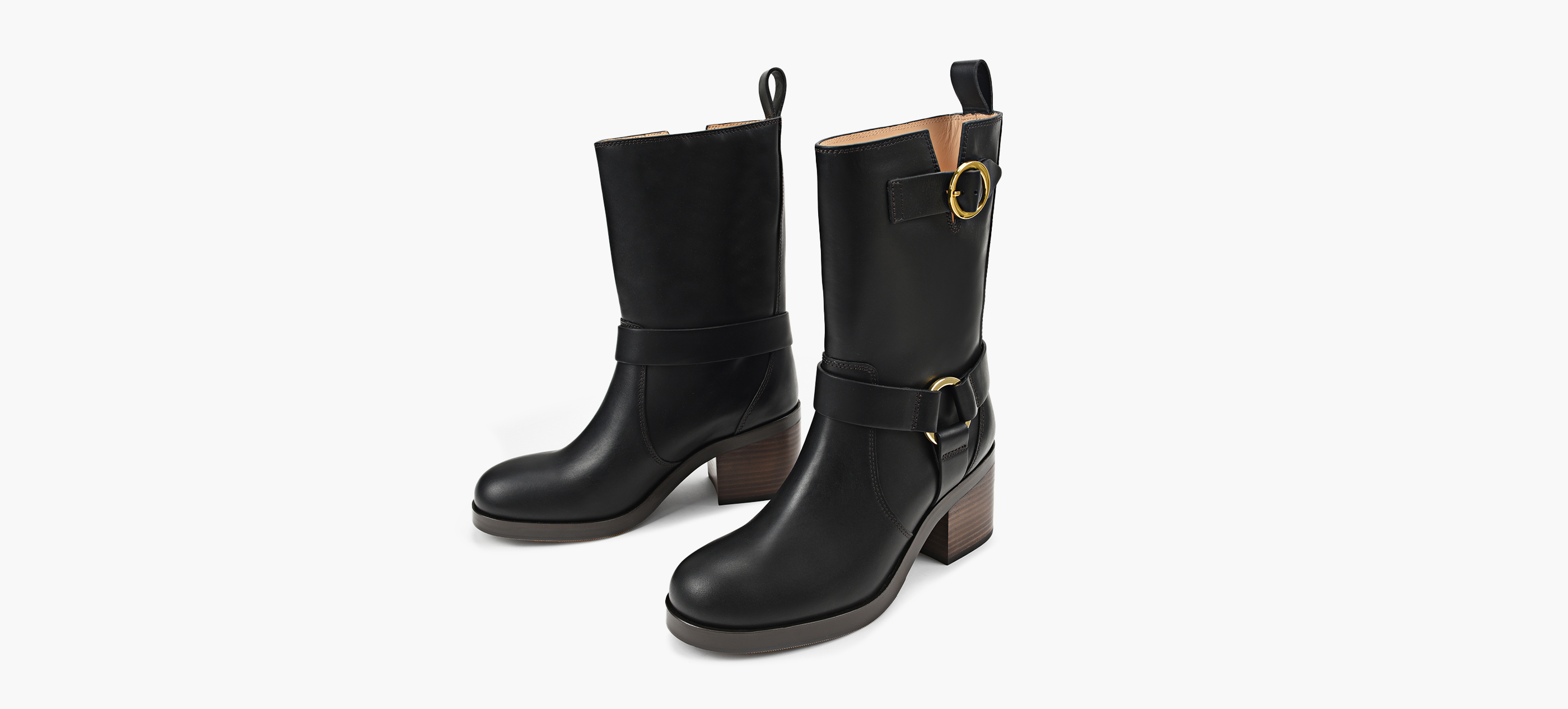 HAILEY LEATHER BIKER BOOT